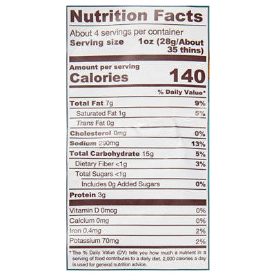 Biena Llc - Tasty Thins Sea Salt 4 oz (Pack of 12) - Image 2