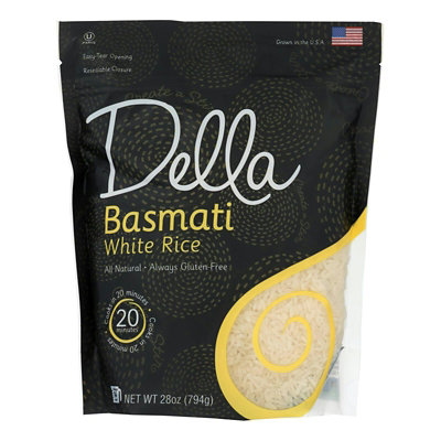 Della Gourmet Rice Basmati Wht Gluten Free - 28 oz (Pack of 6) - Image 1