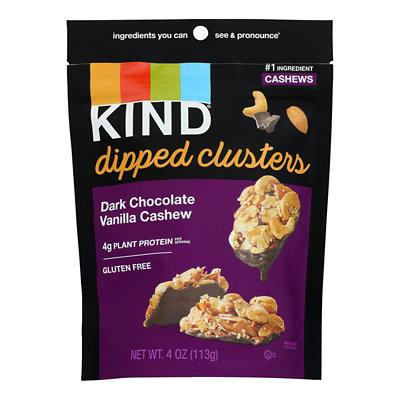 Kind - Claster Dip Dark chocolate Vanilla Cashew 4 oz (Pack of 8) - Image 1