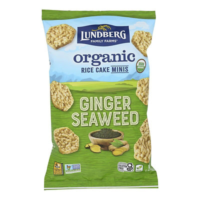 Lundberg Family Farms - Rice Cake Mini Ginger Seaweed 5 oz (Pack of 6) - Image 1