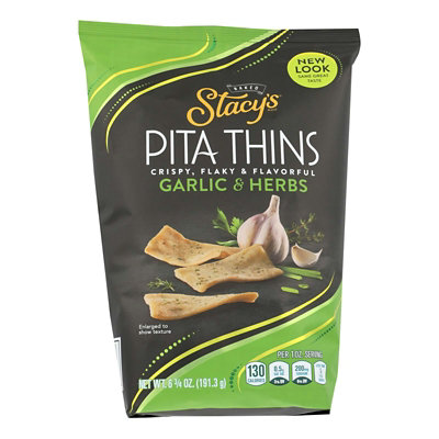 Stacy's Garlic and Herb Pita Thins Crisps - 6.75 oz (Pack of 8) - Image 1