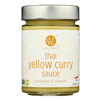 Watcharee Sauce Yellow Curry Thai - 12 oz (Pack of 6) - Image 1