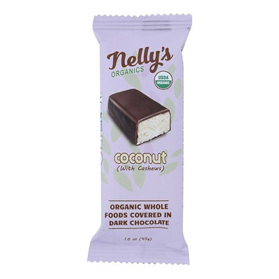 Nelly's Organics Coconut Candy Bar 1.6 oz (Pack of 9) - Image 1