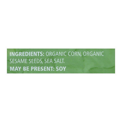 Real Foods Corn Thins Popped Corn Cakes Organic Sesame - 25 per Pack (6 Packs Total) - Image 3