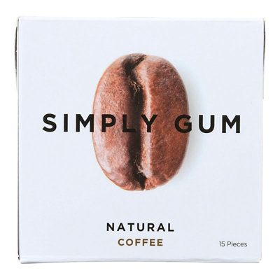Simply Gum All Natural Gum - Coffee - 15 Per Pack (12 Packs Total) - Image 1