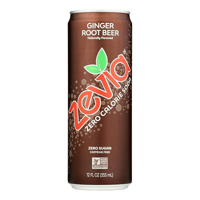 Zevia - Ginger Root Beer Soda - 12 fl. oz (Pack of 12) - Image 1