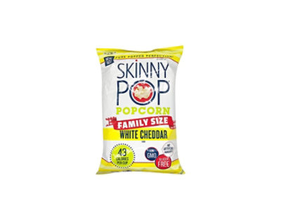 Skinnypop Popcorn - White Cheddar Popcorn Family Size - 8 oz (Pack of 6) - Image 1