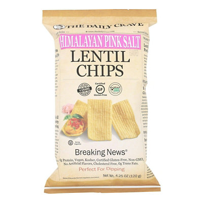 The Daily Crave - Lentil Chip Himalayan Pink Salt 4.25 oz (Pack of 8) - Image 1