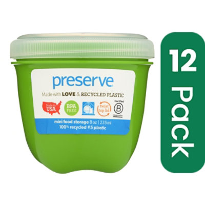 Preserve Mini Food Storage Container - Apple Green (Pack of 12) - Image 1