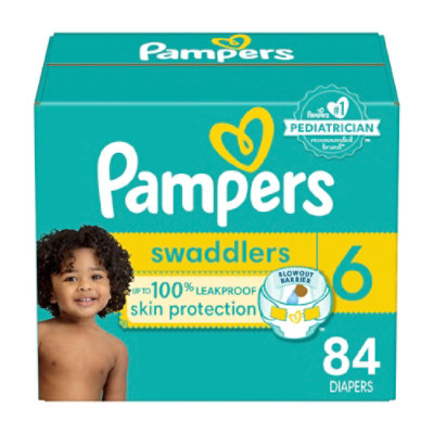 Pampers Swaddlers Active Baby Diaper Size 6 - 84 Count - Image 2