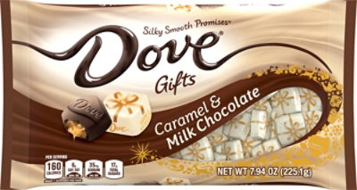 Dove Milk Chocolate Caramel Laydown Bag - 7.94 Oz. - Image 1