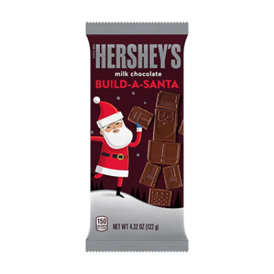 HERSHEY'S Build-a-Santa Milk Chocolate Christmas Candy Bar - 4.32 Oz - Image 1