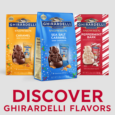 Ghirardelli Dark Chocolate Sea Salt Caramel Snowmen - 5.8 Oz - Image 2