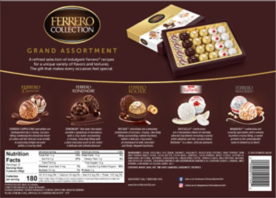Ferrero Collection Grand Assortment Hazelnut And More Holiday Gift Box 24 Count - 8.7 Oz - Image 5