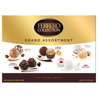 Ferrero Collection Grand Assortment Hazelnut And More Holiday Gift Box 24 Count - 8.7 Oz - Image 1