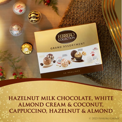 Ferrero Collection Grand Assortment Hazelnut Chocolate & More Holiday Gift Box 12 Count - 4.1 Oz - Image 5