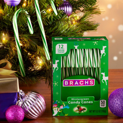 Brach's Wintergreen Holiday Candy Canes - 12 Count - Image 3