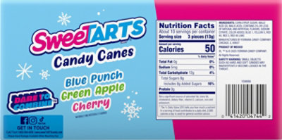 SweeTARTS Holiday Tangy Fruit Flavored Mini Candy Canes  - 32 Count - Image 5