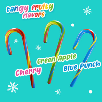 SweeTARTS Holiday Tangy Fruit Flavored Mini Candy Canes  - 32 Count - Image 2
