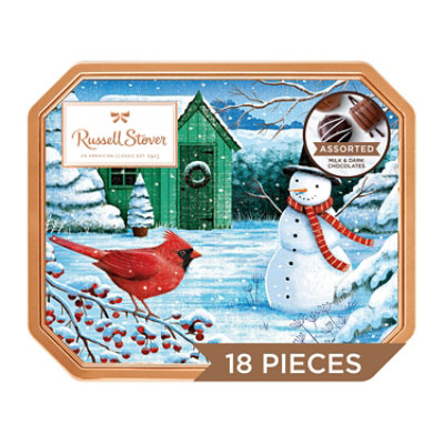Russel Stover Assorted Chocolate Traditional Tin - 10 Oz. - Image 1