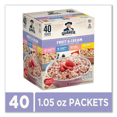 Quaker Instant Oatmeal, Assorted Varieties, 1.05 Oz Packet - 40 Count - Image 2