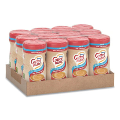 Coffee mate Powdered Original Lite Creamer, 11 Oz. Canister - 12 Count - Image 1