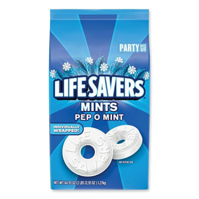 LifeSavers Hard Candy Mints, Pep-O-Mint, 44.93 oz Bag - Image 1