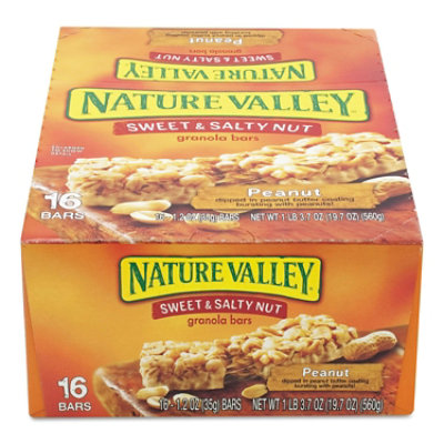 Nature Valley Granola Bars, Sweet And Salty Nut Peanut Cereal, 1.2 Oz Bar - 16 Count - Image 4
