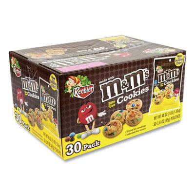 Keebler Mini Cookie Snack Packs, Chocolate Chip/mandms, 1.6 Oz Pouch - 30 Count - Image 2
