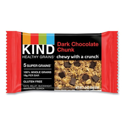 KIND Healthy Grains Bar, Dark Chocolate Chunk, 1.2 Oz - 12 Count - Image 2