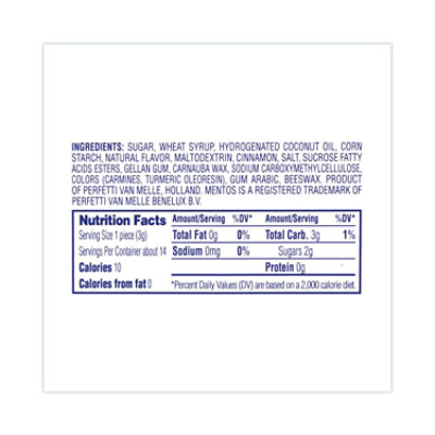Mentos Cinnamon Singles Chewy Mints, 1.32 oz - 15 Count - Image 4