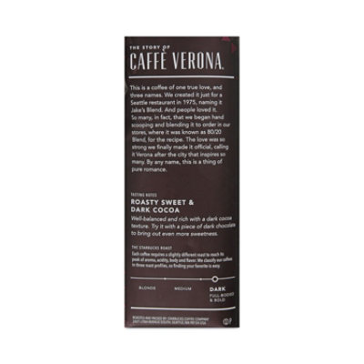 Starbucks Coffee, Caffe Verona, Ground, 1lb Bag - Image 2