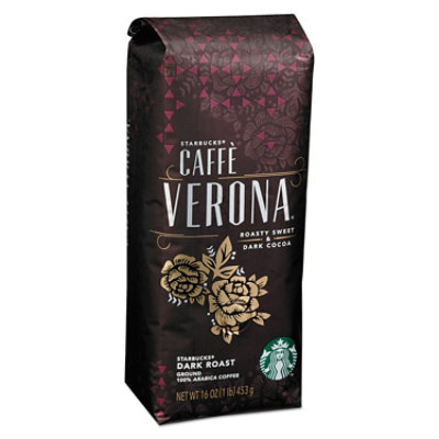 Starbucks Coffee, Caffe Verona, Ground, 1lb Bag - Image 1