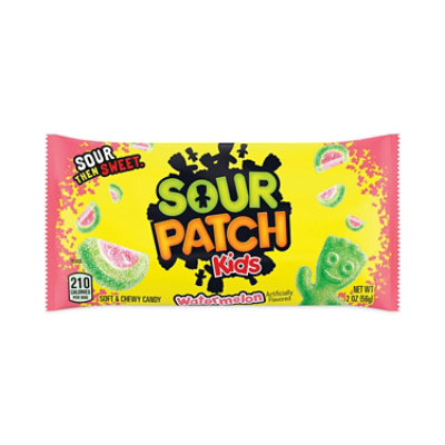 Sour Patch Kids Chewy Candy, Watermelon, 2 oz Bags - 24 Count, - Image 1