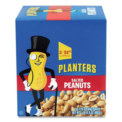 Planters Salted Peanuts, 1.75 Oz Pack - 18 Count - Image 2