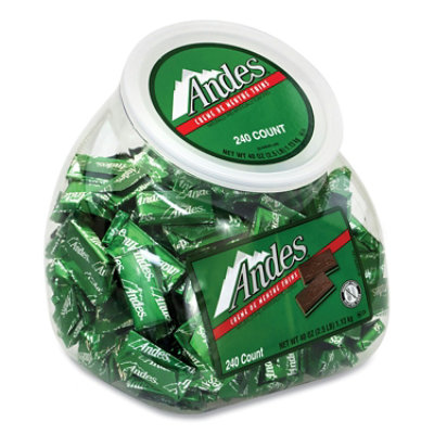 Andes Creme De Menthe Chocolate Mint Thins, 40 oz Tub - 240 Count - Image 1