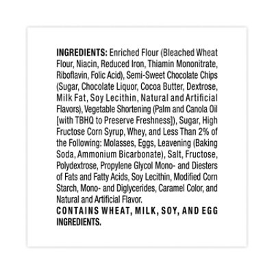 Grandma's Homestyle Chocolate Chip Cookies, 2.5 oz Pack, 2 Cookies/Pack, 60 Packs/Carton - Image 3