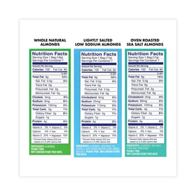 Blue Diamond Almonds Variety Pack, Assorted Flavors, 0.6 oz Pouch - 42 Count - Image 3