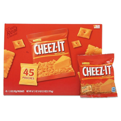 Sunshine Cheez-It Crackers, Original, 1.5 Oz Pack - 45 Count - Image 1