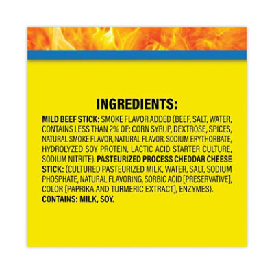 Slim Jim Beef and Cheese Meat Sticks, 1.5 oz - 18 Count - Image 3