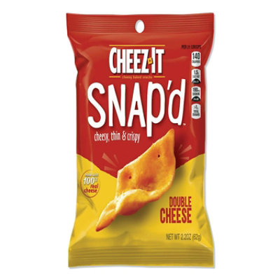 Sunshine Cheez-It Snap'd Crackers, Double Cheese, 2.2 Oz Pouch - 6 Count - Image 1