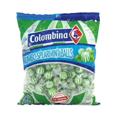 Colombina Jumbo Spearmint Balls, 0.04 oz - 120 Count - Image 2