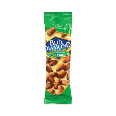 Blue Diamond Whole Natural Almonds, 1.5 oz Bag - 12 Count - Image 1