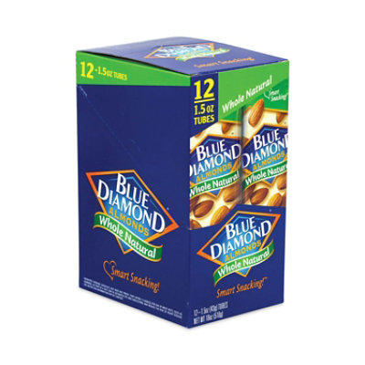Blue Diamond Whole Natural Almonds, 1.5 oz Bag - 12 Count - Image 3