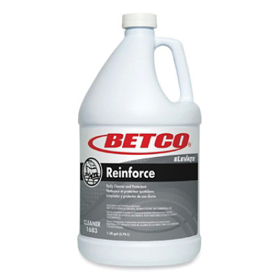 Betco reinforce floor cleaner and protectant, lemon scent, 1 gal bottle - 4 Count - Image 1