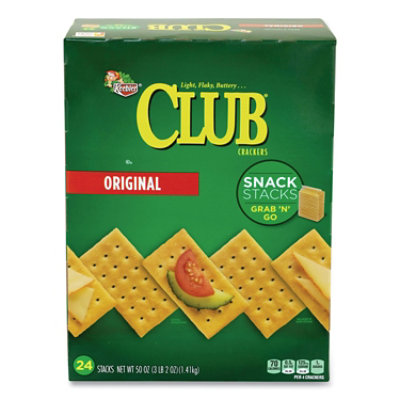 Keebler Original Club Crackers Snack Stacks, 50 Oz Box - Image 1