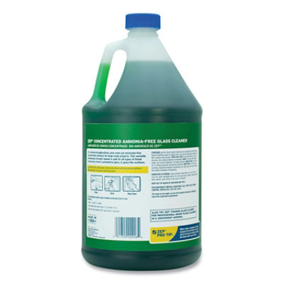 Zep Commercial Ammonia-Free Glass Cleaner, Pleasant Scent, 1 Gal Bottle - 4 Count - Image 2