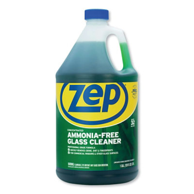 Zep Commercial Ammonia-Free Glass Cleaner, Pleasant Scent, 1 Gal Bottle - 4 Count - Image 1