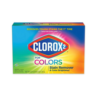 Clorox 2 Stain Remover And Color Booster Powder, Original, 49.2 Oz Box - 4 Count - Image 1