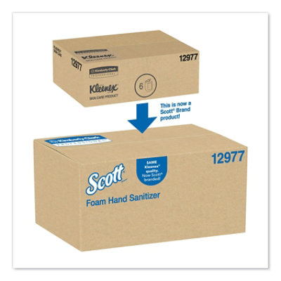 Scott Essential Alcohol-Free Foam Hand Sanitizer, 1,000 Ml Cassette, Unscented - 6 Count - Image 2